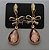 BRINCO FOLHEADO A OURO LAÇOS COM CRISTAL COLORIDO. MED 3,5CM ROMMANEL 524714 - Imagem 4