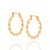 ARGOLA FOLHEADO A OURO ARO TORCIDO. MED 2,6CM ROMMANEL 526473 - Imagem 1