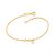 PULSEIRA FOLHEADO A OURO INFINITO COM ZIRCÔNIA. MED 19CM ROMMANEL 551764 - Imagem 1