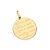 PINGENTE MASCULINO FOLHEADO A OURO JESUS. MED 3CM ROMMANEL 542460 - Imagem 2
