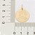 PINGENTE MASCULINO FOLHEADO A OURO JESUS. MED 3CM ROMMANEL 542460 - Imagem 3