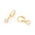 ARGOLA FOLHEADO A OURO COM ZIRCÔNIA. MED 2CM ROMMANEL 526770 - Imagem 2
