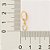 ARGOLA FOLHEADO A OURO COM ZIRCÔNIA. MED 2CM ROMMANEL 526770 - Imagem 3