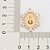 PINGENTE FOLHEADO A OURO NOSSA SENHORA APARECIDA COM ZIRCÔNIAS. MED 2,6CM ROMMANEL 542475 - Imagem 3