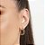ARGOLA FOLHEADO A OURO ARO DUPLO TRABALHADO. MED 2CM ROMMANEL 526793 - Imagem 4