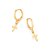 ARGOLA FOLHEADO A OURO COM CRUZ PENDURADA. MED 2,3CM ROMMANEL 526789 - Imagem 2