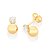 BRINCO FOLHEADO A OURO BOLA COM ZIRCÔNIA. MED 1,1CM ROMMANEL 526771 - Imagem 2