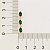 BRINCO GOTA FOLHEADO A OURO CRISTAIS VERDE. MED 2,6CM ROMMANEL 526746 - Imagem 3