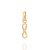 PINGENTE FOLHEADO A OURO INFINITO. MED 1,6CM ROMMANEL 542467 - Imagem 1