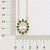 GARGANTILHA FOLHEADO A OURO COM PINGENTE OVAL BRANCO COM VERDE. MED 45CM ROMMANEL 532198 - Imagem 2