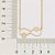 GARGANTILHA FOLHEADO A OURO AMOR AO PET. MED 50CM ROMMANEL 532195 - Imagem 2
