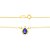 GARGANTILHA FOLHEADO A OURO COM PINGENTE GOTA COLORIDO. MED 50CM ROMMANEL 531491 - Imagem 5