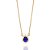 GARGANTILHA FOLHEADO A OURO COM PINGENTE GOTA COLORIDO. MED 50CM ROMMANEL 531491 - Imagem 4