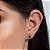 BRINCO GOTA FOLHEADO A OURO COM CRISTAIS COLORIDOS. MED 1,2CM ROMMANEL 526615 - Imagem 3