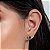 BRINCO GOTA FOLHEADO A OURO COM CRISTAIS COLORIDOS. MED 1,2CM ROMMANEL 526615 - Imagem 6