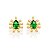 BRINCO GOTA FOLHEADO A OURO COM CRISTAIS COLORIDOS. MED 1,2CM ROMMANEL 526615 - Imagem 4