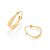 ARGOLA INFANTIL FOLHEADO A OURO ARO TRABALHADO. MED 1,8CM ROMMANEL 520006 - Imagem 2
