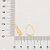 ARGOLA INFANTIL FOLHEADO A OURO ARO TRABALHADO. MED 1,8CM ROMMANEL 520006 - Imagem 3