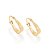 ARGOLA INFANTIL FOLHEADO A OURO ARO TRABALHADO. MED 1,8CM ROMMANEL 520006 - Imagem 1