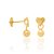 BRINCO INFANTIL FOLHEADO A OURO CORAÇÃO COM BOLA LISA. MED 1CM ROMMANEL 522075 - Imagem 1