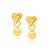 BRINCO INFANTIL FOLHEADO A OURO CORAÇÃO COM BOLA LISA. MED 1CM ROMMANEL 522075 - Imagem 2