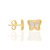 BRINCO INFANTIL FOLHEADO A OURO BORBOLETA COM APLICAÇÃO DE RHODIUM. MED 0,6MM ROMMANEL 522646 - Imagem 2
