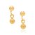 BRINCO INFANTIL FOLHEADO A OURO BASE COM BOLA LISA. MED 1CM ROMMANEL 523229 - Imagem 2