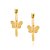 ARGOLA INFANTIL FOLHEADO A OURO COM BORBOLETA. MED 1,6CM ROMMANEL 525241 - Imagem 2