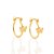 ARGOLA INFANTIL FOLHEADO A OURO COM BORBOLETA. MED 1,6CM ROMMANEL 525241 - Imagem 1