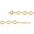 PULSEIRA FOLHEADO A OURO ELOS OVAIS. MED 21CM ROMMANEL 551026 - Imagem 2