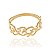 ANEL FOLHEADO A OURO COM DETALHES ONDELADOS ROMMANEL 512468 - Imagem 2
