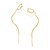 EAR CUFF FOLHEADO A OURO COM PIERCING DE PRESSÃO. MED 7CM ROMMANEL 526911 - Imagem 1