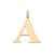 PINGENTE FOLHEADO A OURO LETRAS. MED 3,9CM ROMMANEL 542603 - Imagem 1