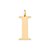 PINGENTE FOLHEADO A OURO LETRAS. MED 3,9CM ROMMANEL 542603 - Imagem 9
