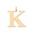 PINGENTE FOLHEADO A OURO LETRAS. MED 3,9CM ROMMANEL 542603 - Imagem 11