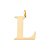 PINGENTE FOLHEADO A OURO LETRAS. MED 3,9CM ROMMANEL 542603 - Imagem 12
