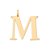 PINGENTE FOLHEADO A OURO LETRAS. MED 3,9CM ROMMANEL 542603 - Imagem 13