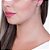 BRINCO QUADRADO FOLHEADO A OURO COM ZIRCÔNIAS. MED 0,80CM ROMMANEL 525728 - Imagem 4