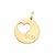 PINGENTE MEDALHA FOLHEADO A OURO CORAÇÃO DE MÃE. MED 3,3CM ROMMANEL 542602 - Imagem 1