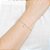 PULSEIRA FOLHEADO A OURO MENINA PENDURADA. MED 19CM ROMMANEL 552002 - Imagem 3
