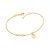 PULSEIRA INFINITO FOLHEADO A OURO LETRAS. MED 19CM ROMMANEL 552004 - Imagem 1