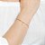 PULSEIRA INFINITO FOLHEADO A OURO LETRAS. MED 19CM ROMMANEL 552004 - Imagem 5