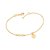PULSEIRA INFINITO FOLHEADO A OURO LETRAS. MED 19CM ROMMANEL 552004 - Imagem 3