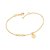PULSEIRA INFINITO FOLHEADO A OURO LETRAS. MED 19CM ROMMANEL 552004 - Imagem 7