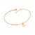 PULSEIRA INFINITO FOLHEADO A OURO LETRAS. MED 19CM ROMMANEL 552004 - Imagem 6