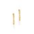ARGOLA FOLHEADO A OURO COM ZIRCÔNIAS. MED 1CM ROMMANEL 526924 - Imagem 2