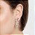 EAR JACKET FOLHEADO A OURO COM ZIRCÔNIAS. MED 5,7CM ROMMANEL 526928 - Imagem 6