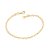 PULSEIRA FOLHEADO A OURO CORAÇÕES. MED 19CM ROMMANEL 552009 - Imagem 1