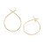 MAXI BRINCO GOTA FOLHEADO A OURO. MED 5,5CM ROMMANEL 526933 - Imagem 2
