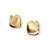 BRINCO FOLHEADO A OURO CORAÇÃO ESCOVADO E VAZADO. MED 1,4CM ROMMANEL 523376 - Imagem 1